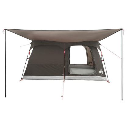 Gezinstent met dak Bruin Grijs 320 x 210 x 180 cm Polyester