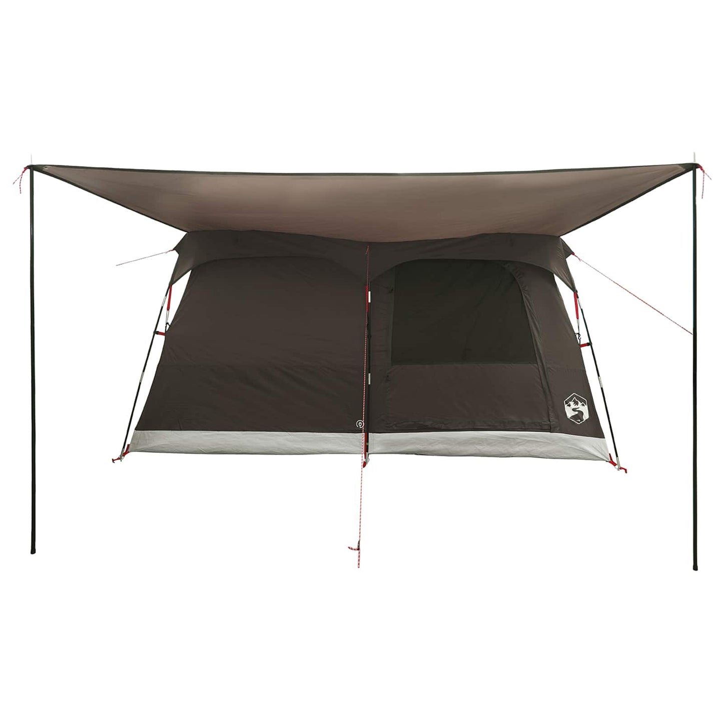 Gezinstent met dak Bruin Grijs 320 x 210 x 180 cm Polyester