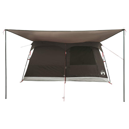Gezinstent met dak Bruin Grijs 320 x 210 x 180 cm Polyester