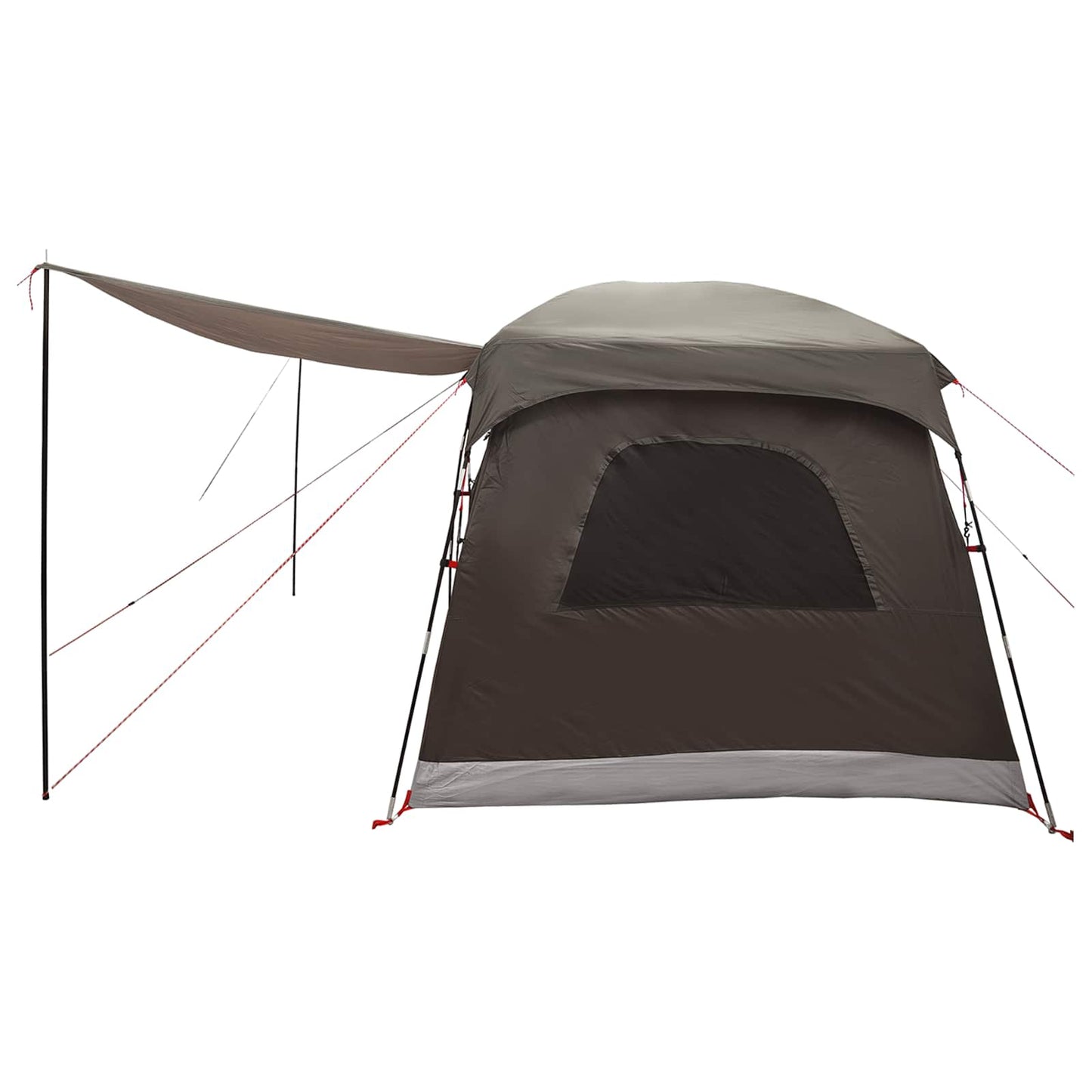 Gezinstent met dak Bruin Grijs 320 x 210 x 180 cm Polyester
