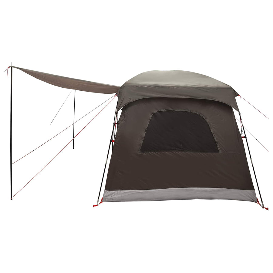 Gezinstent met dak Bruin Grijs 320 x 210 x 180 cm Polyester