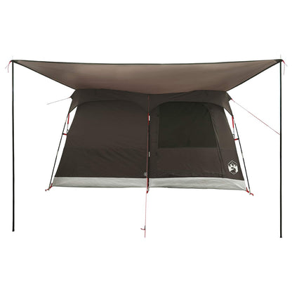 Gezinstent met dak Bruin Grijs 380 x 260 x 190 cm Polyester