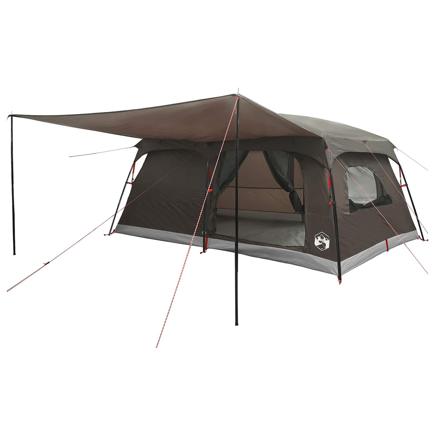 Gezinstent Bruin Grijs 500 x 400 x 230 cm Polyester en staal