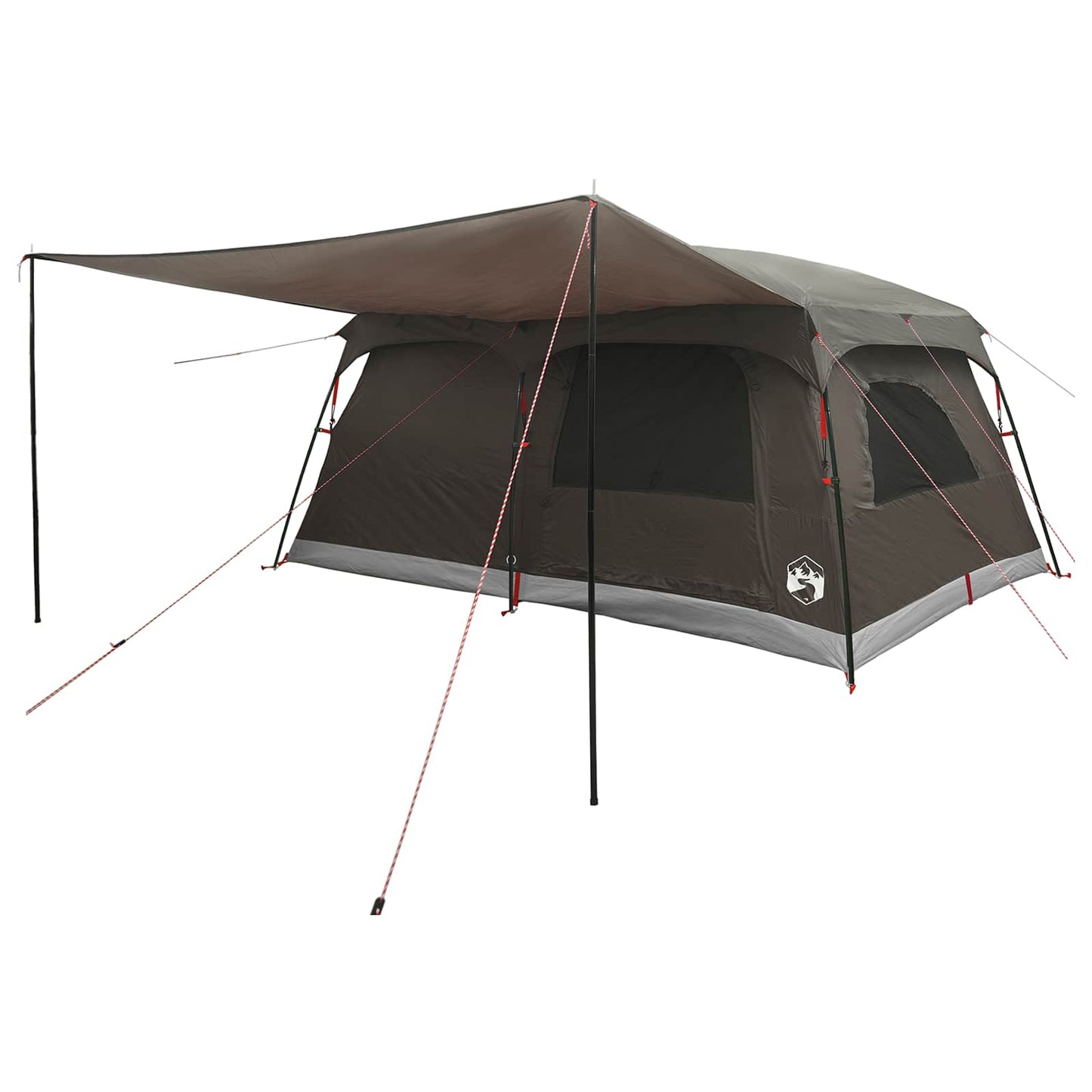 Gezinstent Bruin Grijs 500 x 400 x 230 cm Polyester en staal