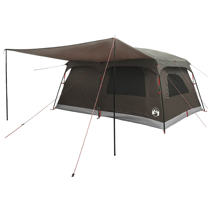 Gezinstent Bruin Grijs 500 x 400 x 230 cm Polyester en staal