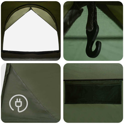 Camping Tent met Regenhoes Waterdicht Koepel Olijfgroen