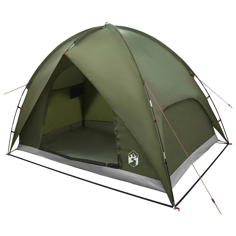 Camping Tent met Regenhoes Waterdicht Koepel Olijfgroen