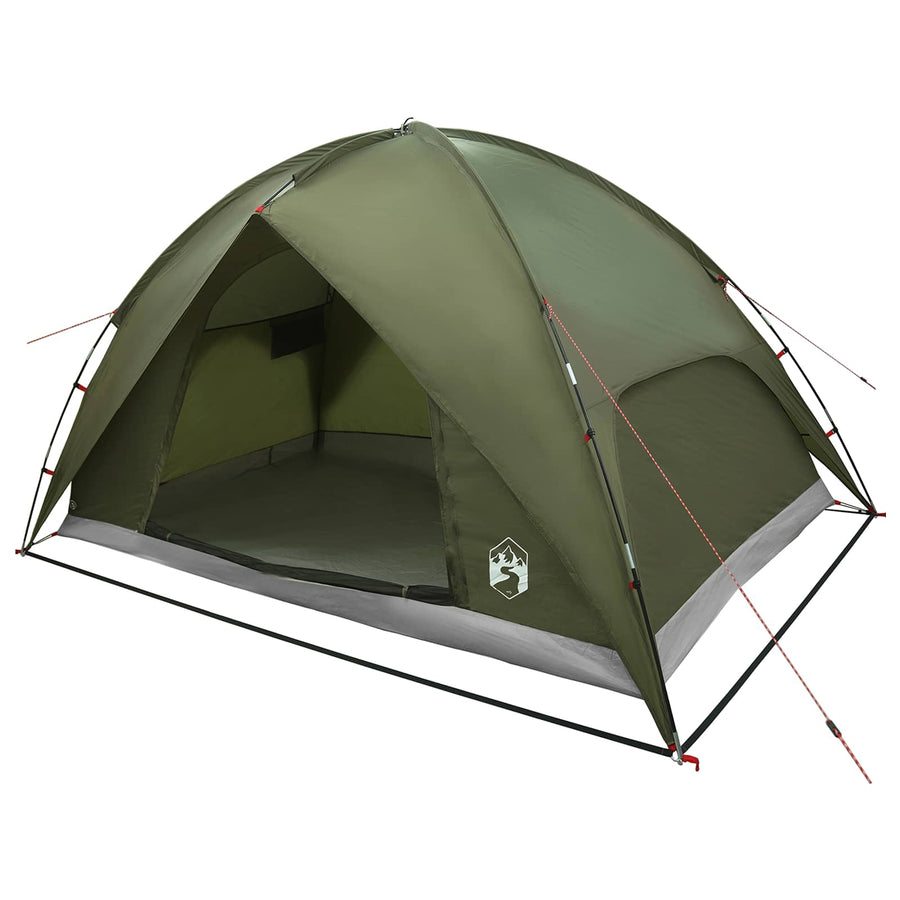 Camping Tent met Regenhoes Waterdicht Koepel Olijfgroen