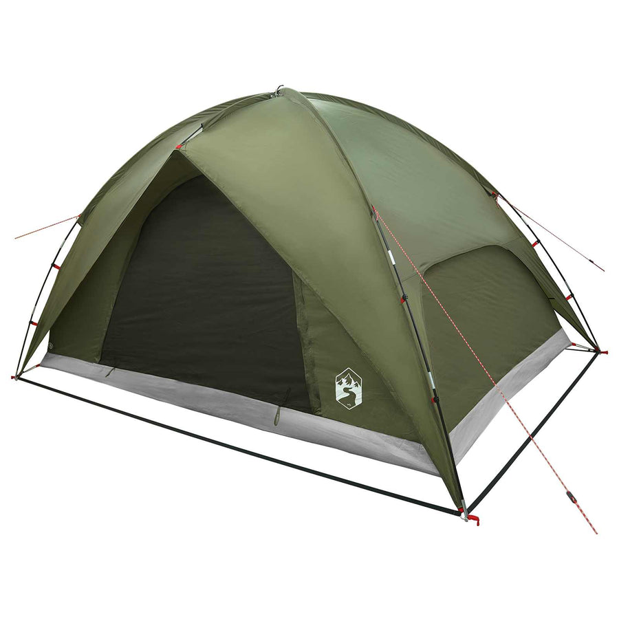 Camping Tent met Regenhoes Waterdicht Koepel Olijfgroen