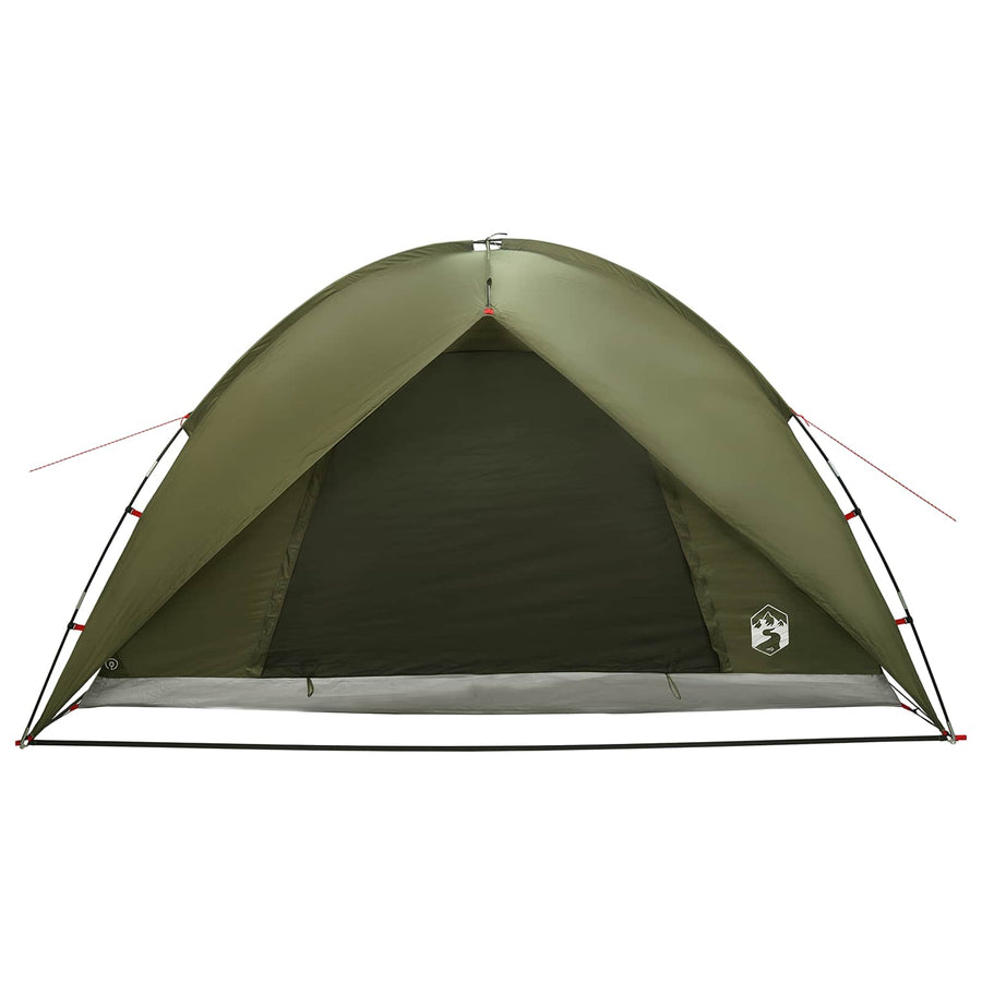 Camping Tent met Regenhoes Waterdicht Koepel Olijfgroen