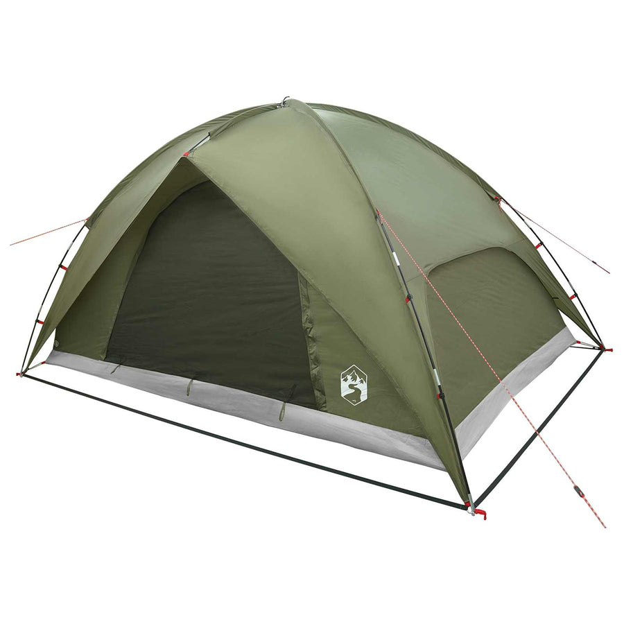 Camping Tent met Regenhoes Waterdicht Koepel Olijfgroen