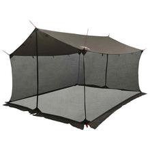 Campingzeil met gaaswanden Bruin Grijs 340 x 260 x 220 cm