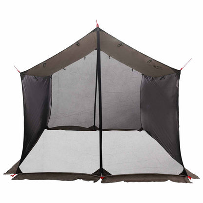 Campingzeil met gaaswanden Bruin Grijs 340 x 260 x 220 cm