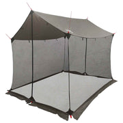 Campingzeil 270x210x210 cm bruin grijs mesh wanden