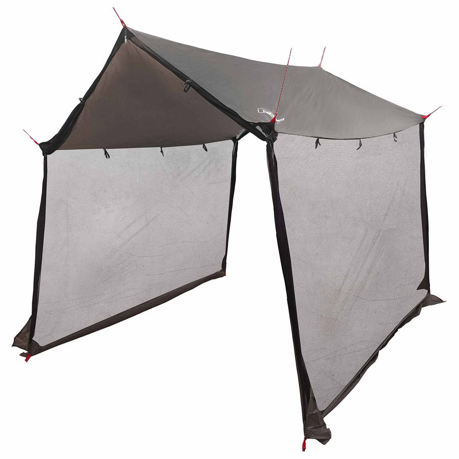 Campingzeil met gaaswanden Bruin Grijs 270 x 210 x 210 cm