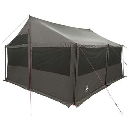 Gezinstent Bruin grijs 450 x 400 x 265 cm Polyester en staal