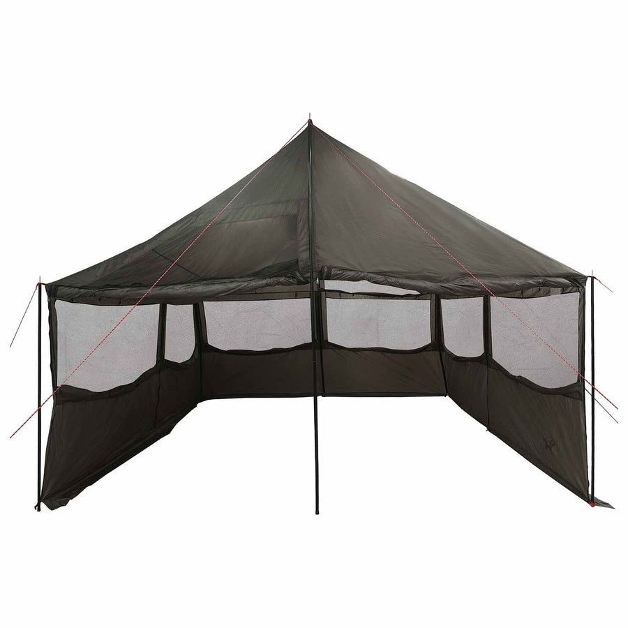 Gezinstent Bruin grijs 450 x 400 x 265 cm Polyester en staal