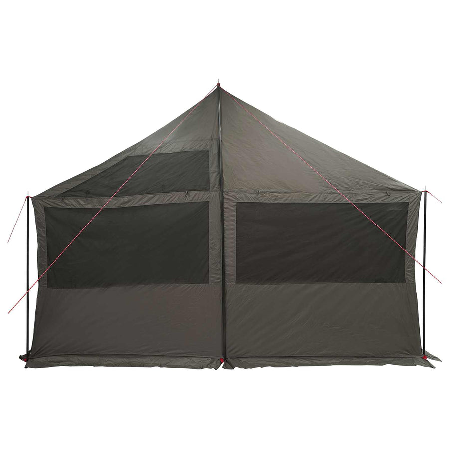 Gezinstent Bruin grijs 450 x 400 x 265 cm Polyester en staal