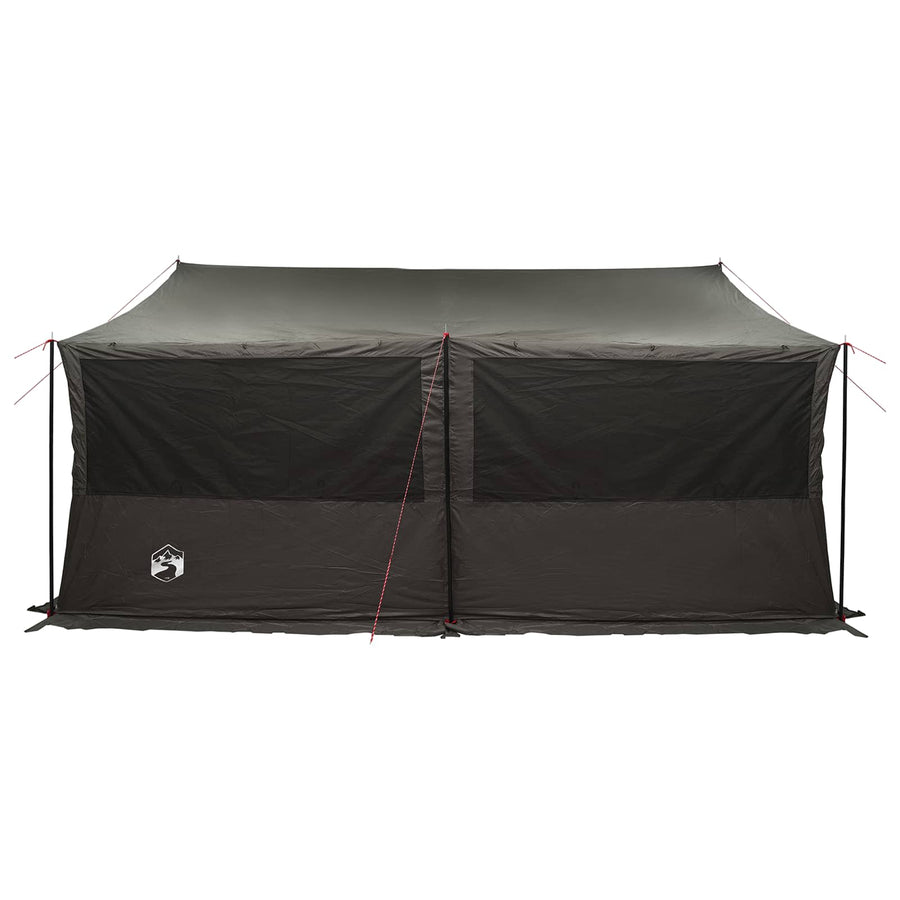 Gezinstent Bruin grijs 450 x 400 x 265 cm Polyester en staal