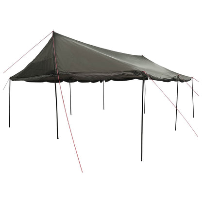 Gezinstent Bruin grijs 600 x 400 x 268 cm Polyester en staal