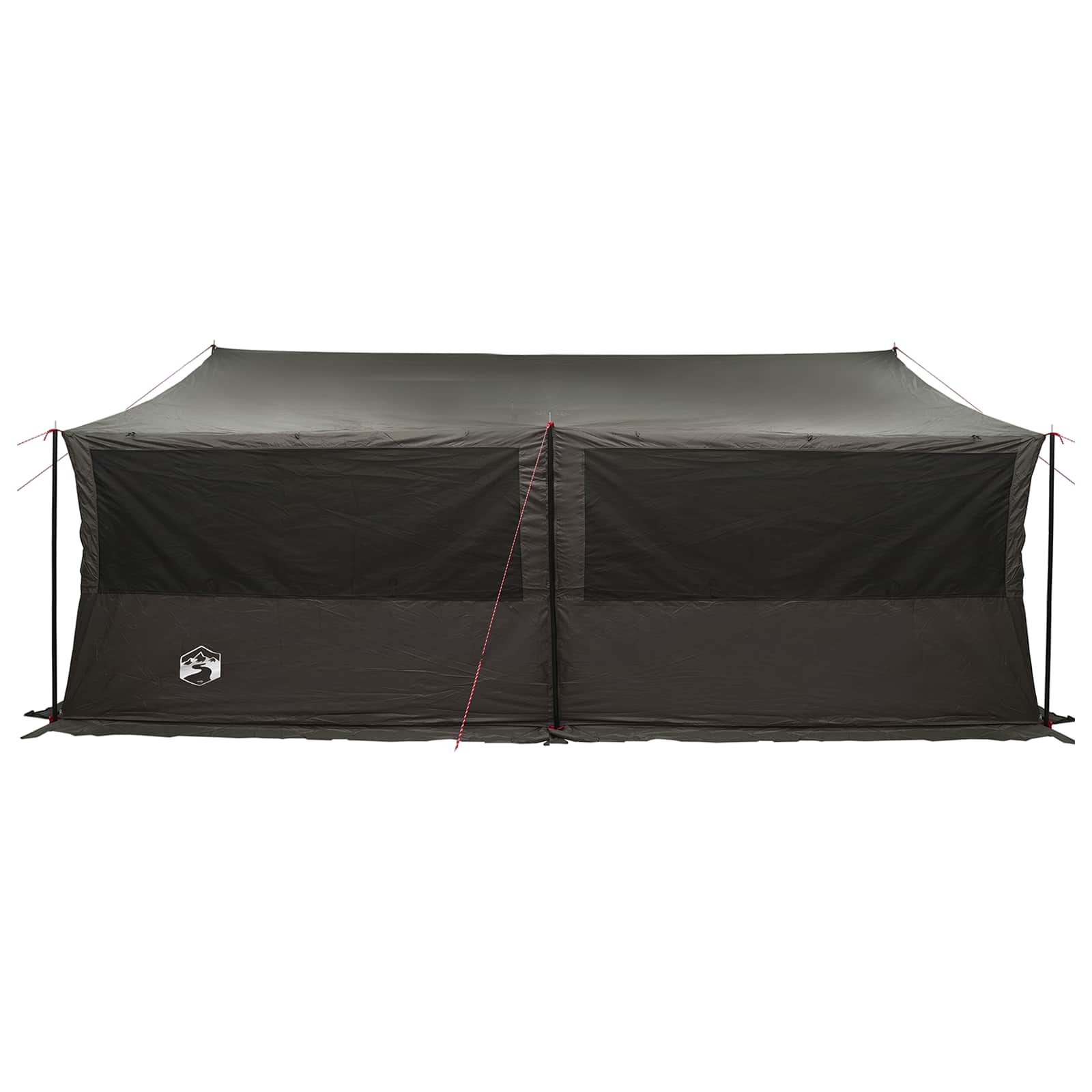Gezinstent Bruin grijs 600 x 400 x 268 cm Polyester en staal
