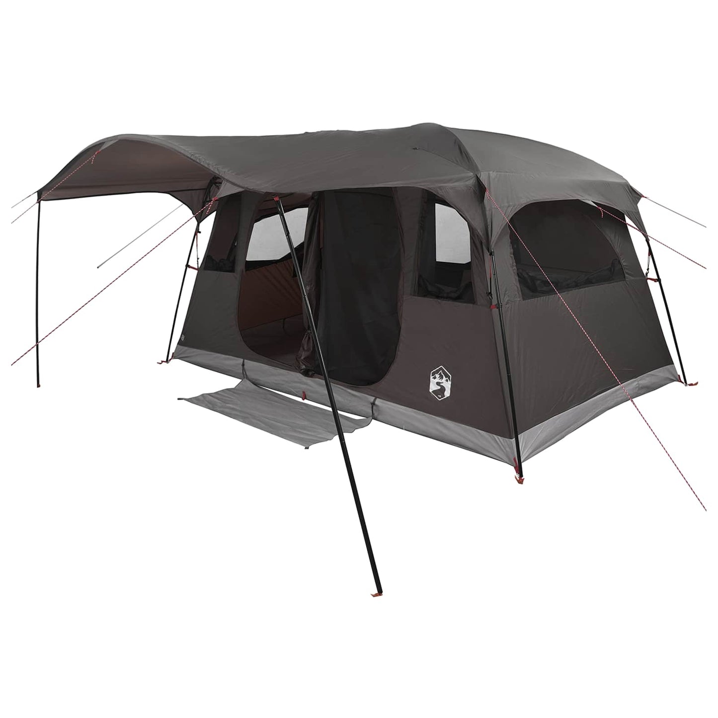Tunneltent Bruin Grijs 366 x 244 x 198 cm Polyester en staal