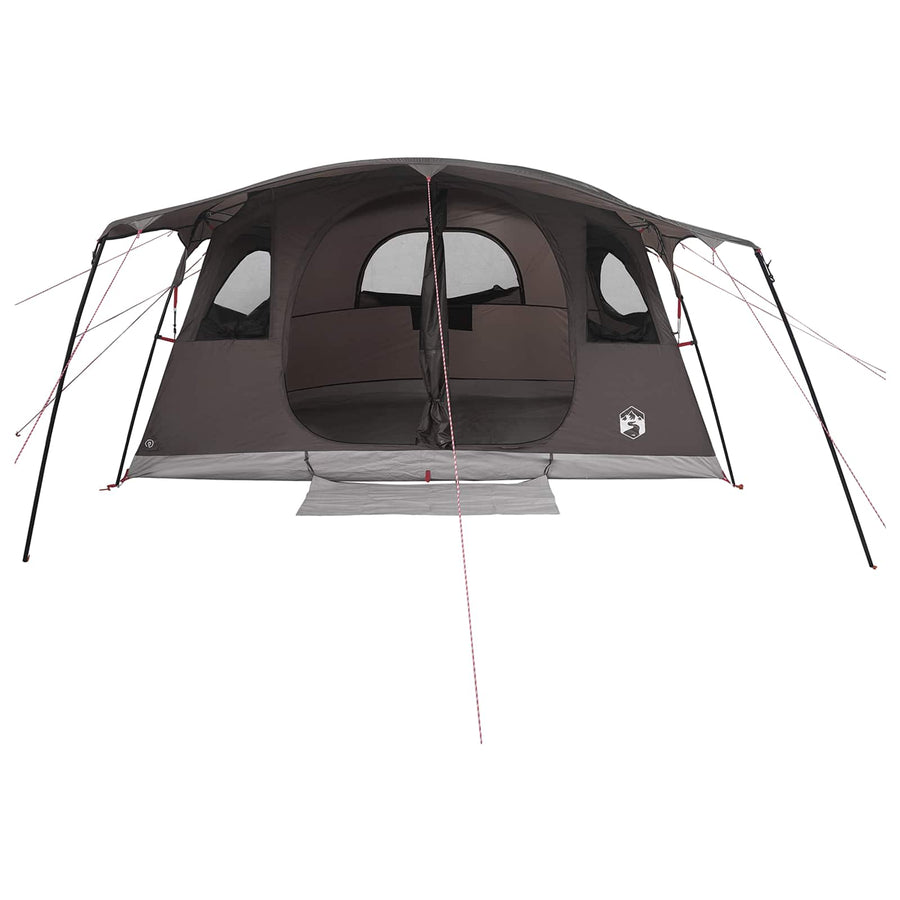 Tunneltent Bruin Grijs 366 x 244 x 198 cm Polyester en staal
