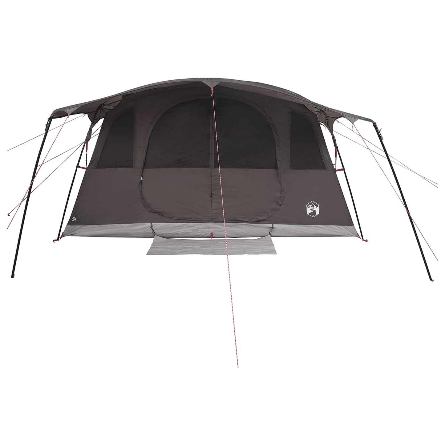 Tunneltent Bruin Grijs 366 x 244 x 198 cm Polyester en staal