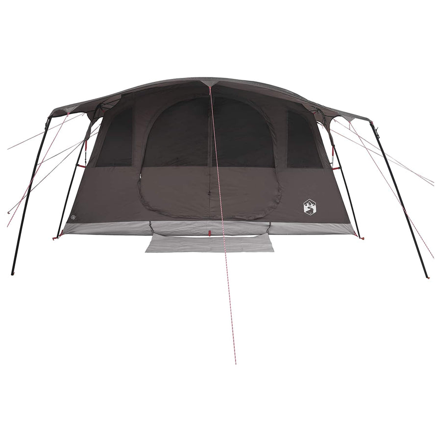 Tunneltent Bruin Grijs 366 x 244 x 198 cm Polyester en staal