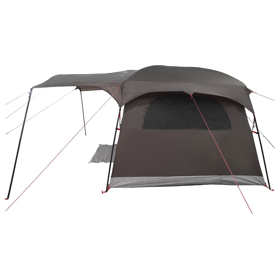 Tunneltent Bruin Grijs 366 x 244 x 198 cm Polyester en staal