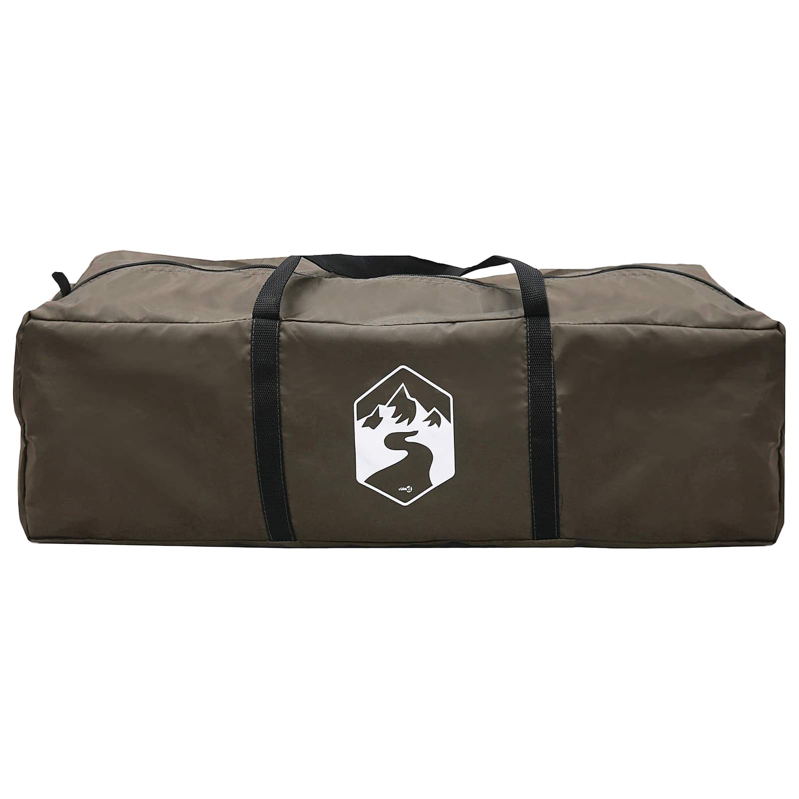 Tunneltent Bruin Grijs 427 x 305 x 205 cm Polyester en staal
