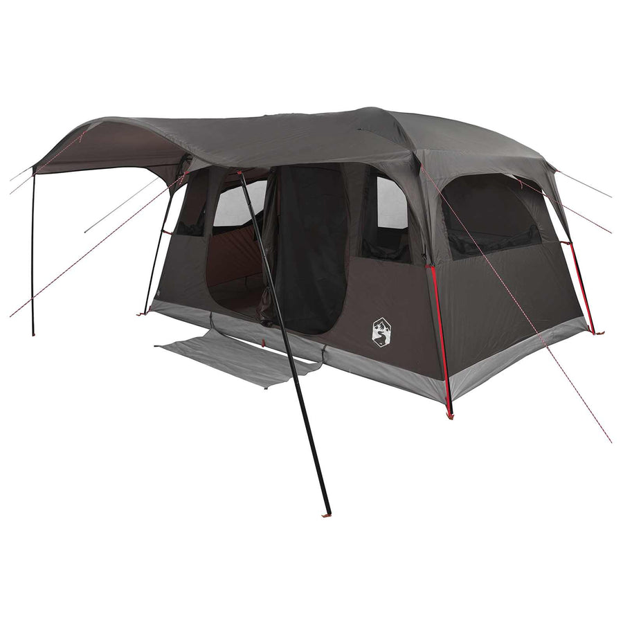 Tunneltent Bruin Grijs 427 x 305 x 205 cm Polyester en staal