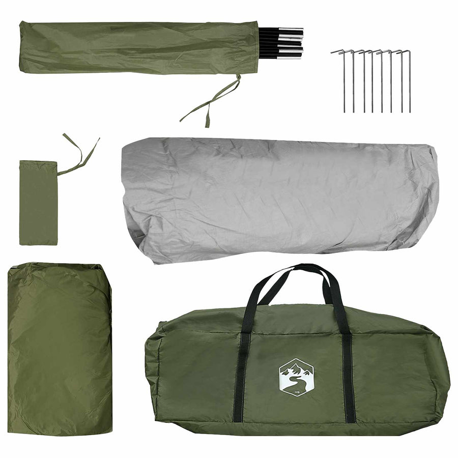 Directe Tent Olijfgroen 305 x 215 x 140 cm Polyester en staal