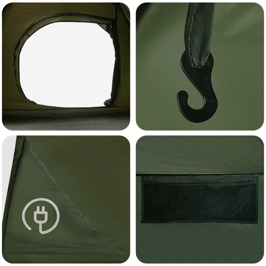 Directe Tent Olijfgroen 305 x 215 x 140 cm Polyester en staal