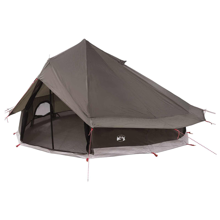 Tipi Tent Bruin Grijs 700 x 700 x 395 cm Polyester en staal