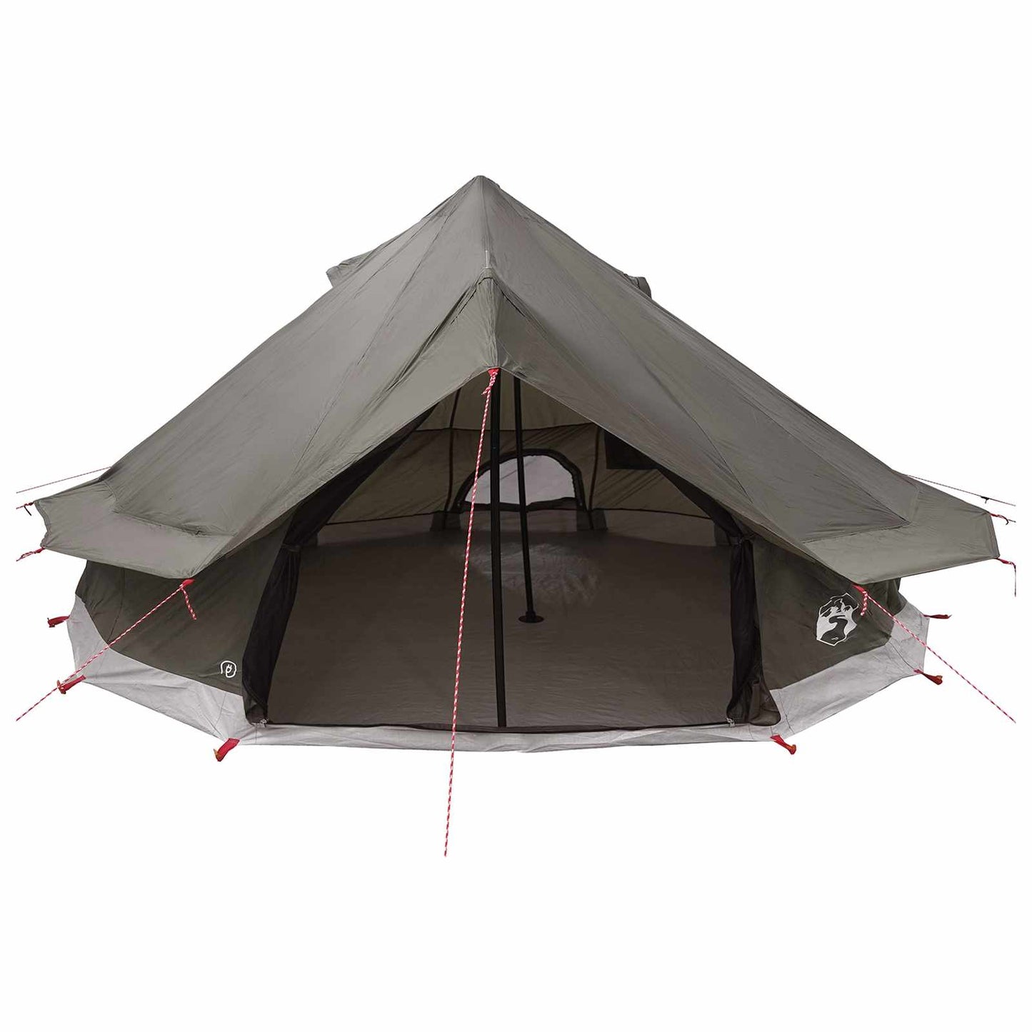 Tipi Tent Bruin Grijs 700 x 700 x 395 cm Polyester en staal