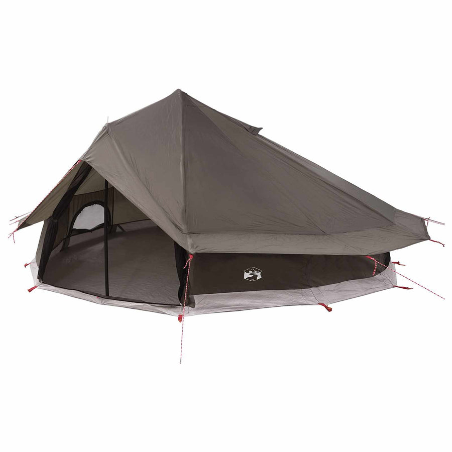 Tipi Tent Bruin Grijs 800 x 800 x 430 cm Polyester en staal