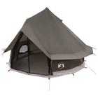 Tipi tent 250x250 cm bruin grijs polyester staal