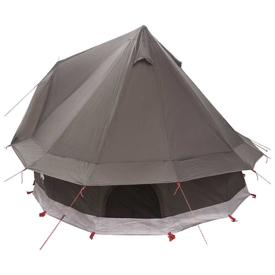 Tipi Tent met dak Bruin Grijs 250 x 250 cm Polyester en staal