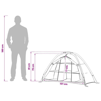 Opbergtent Olijfgroen 120 x 50 x 70 cm Polyester en staal