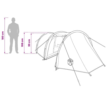 Tunneltent Olijfgroen 410 x 175 x 105 cm Polyester en staal