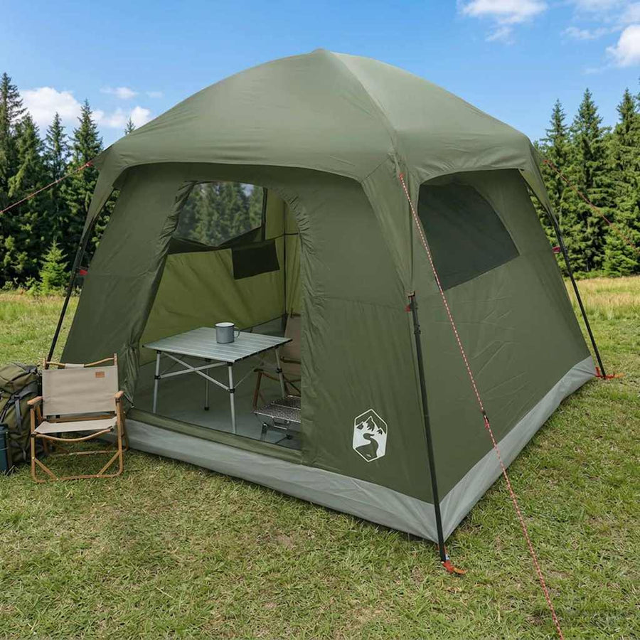 Huisje Tent Olijfgroen 244 x 213 x 183 cm Polyester en staal