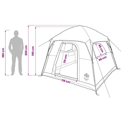 Huisje Tent Olijfgroen 244 x 213 x 183 cm Polyester en staal