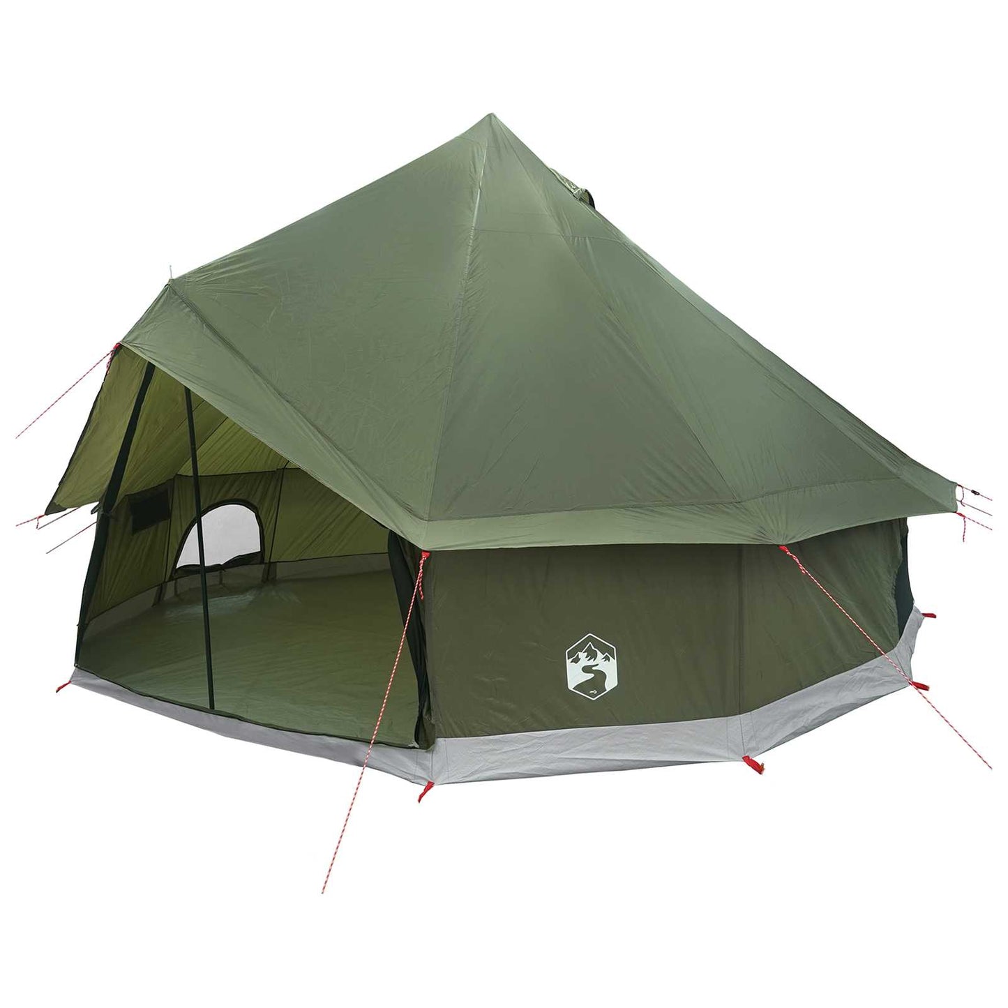 Tipi Tent Olijfgroen 300 x 300 x 200 cm Polyester en staal