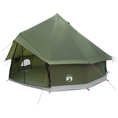 Tipi Tent Olijfgroen 300 x 300 x 200 cm Polyester en staal