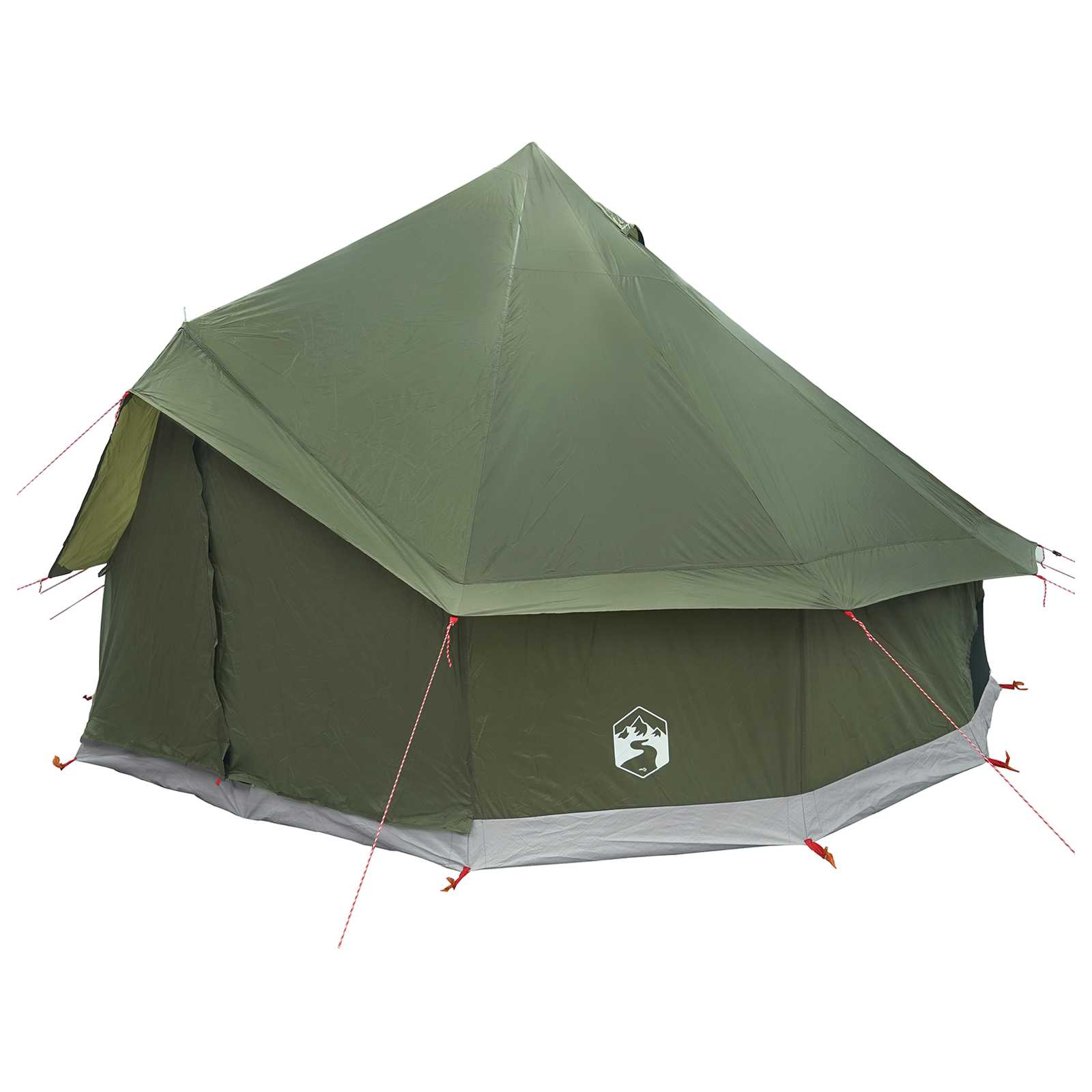 Tipi Tent Olijfgroen 300 x 300 x 200 cm Polyester en staal