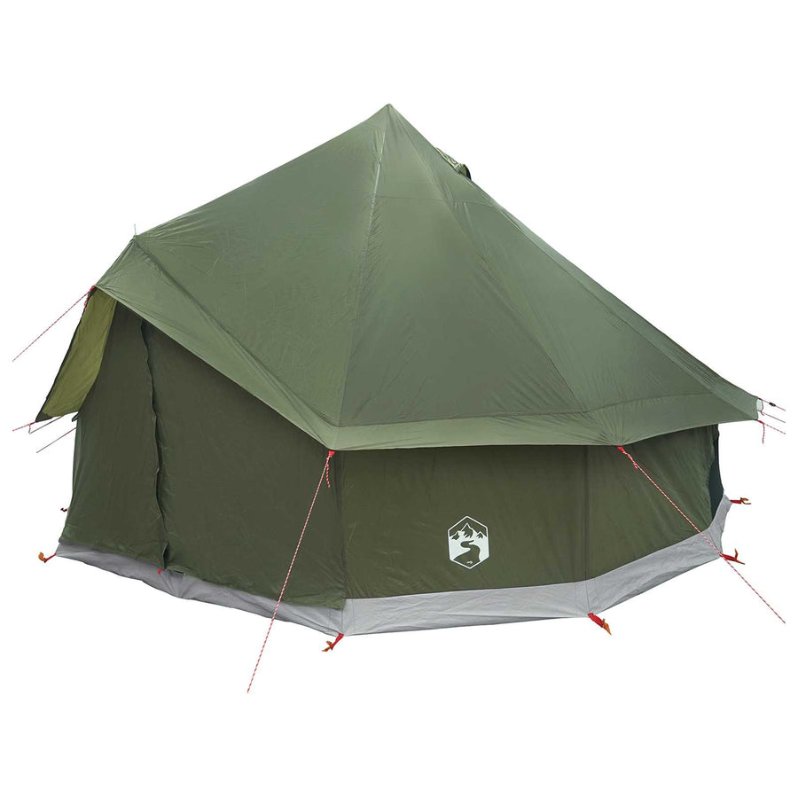 Tipi Tent Olijfgroen 300 x 300 x 200 cm Polyester en staal