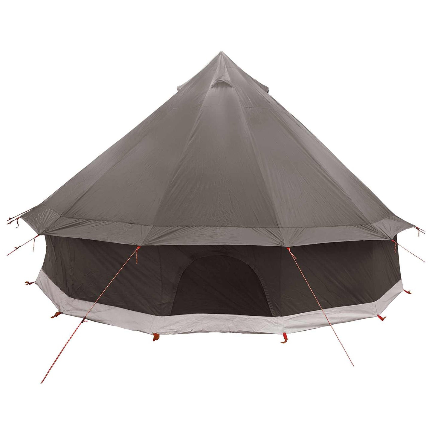 Tipi Tent Bruin Grijs 300 x 300 x 200 cm Polyester en staal