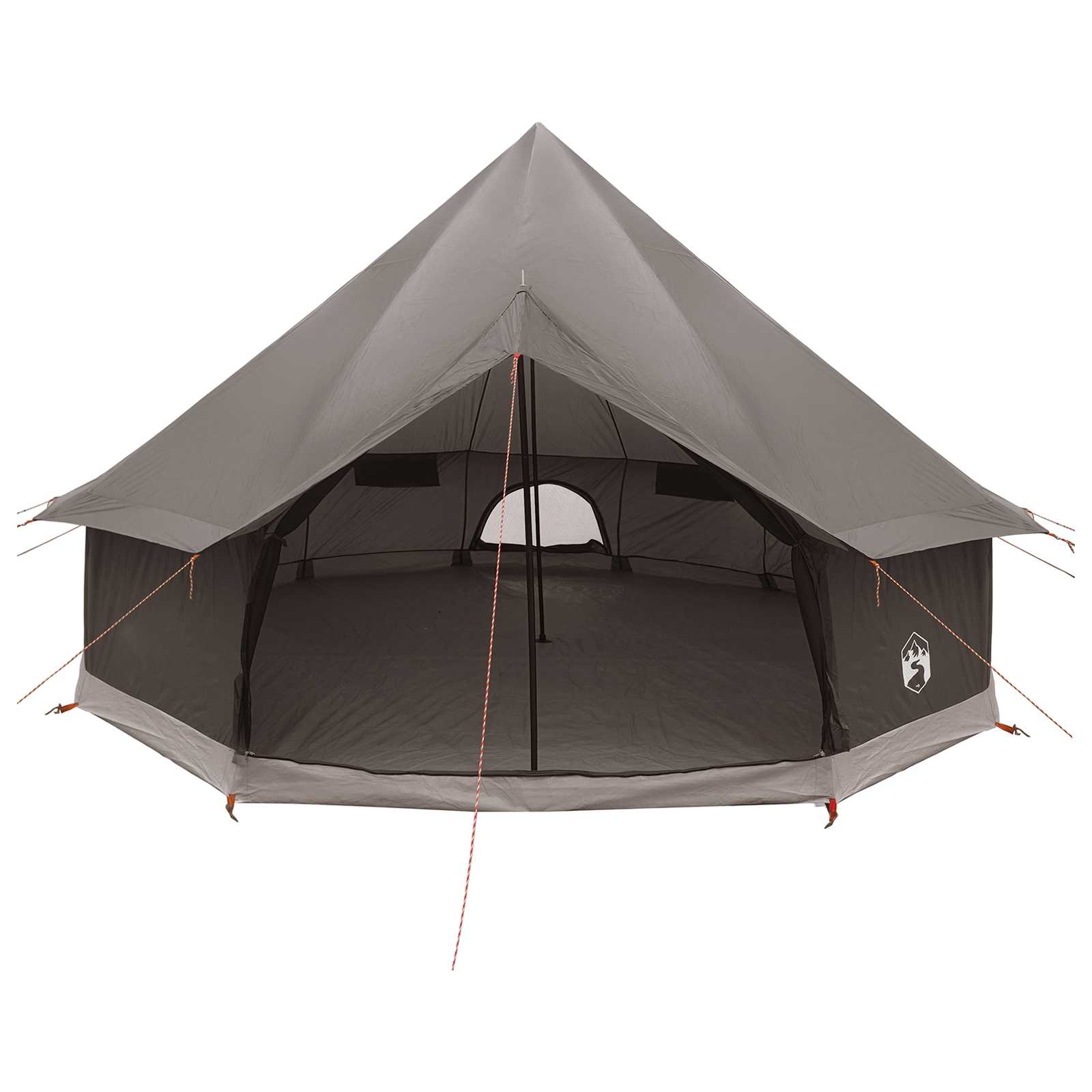 Tipi Tent Bruin Grijs 300 x 300 x 200 cm Polyester en staal