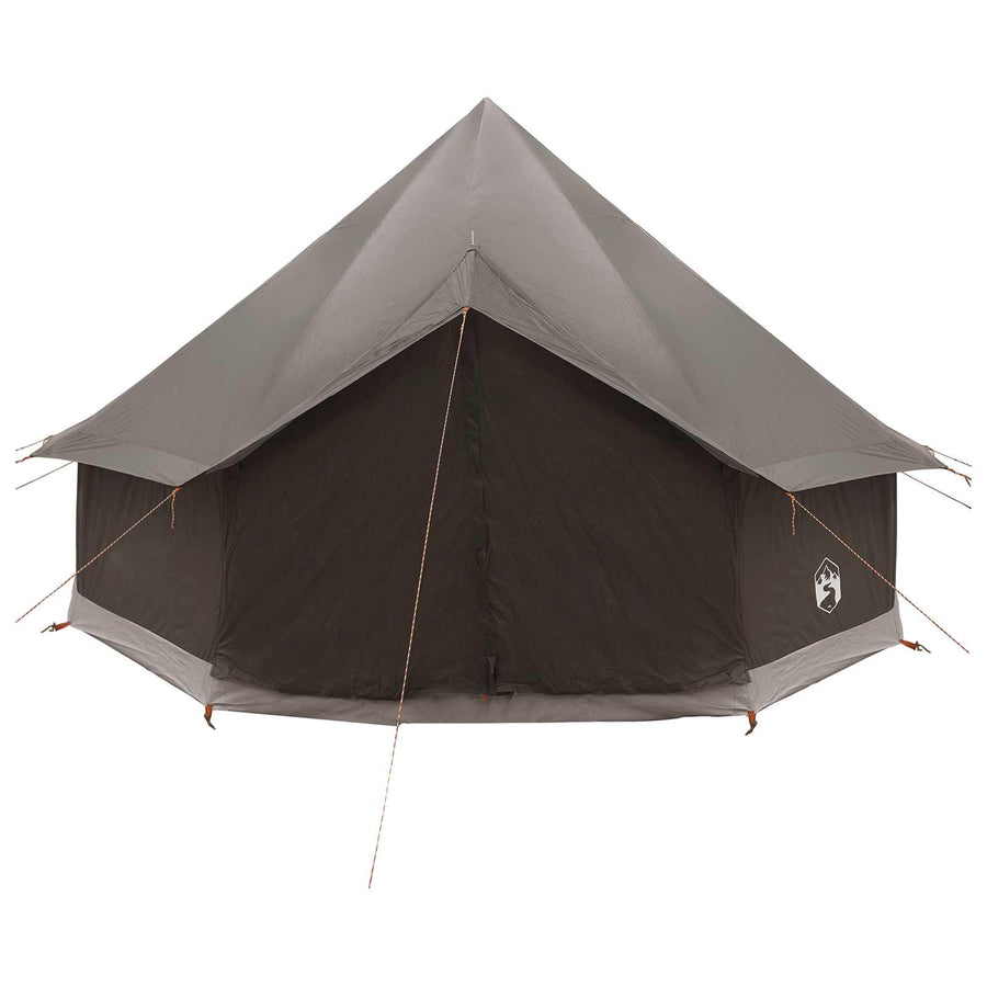 Tipi Tent Bruin Grijs 300 x 300 x 200 cm Polyester en staal